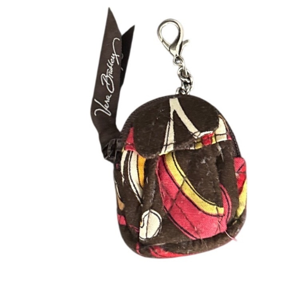 Vera Bradley Mini Backpack Keychain Java Blue Flo… - image 1